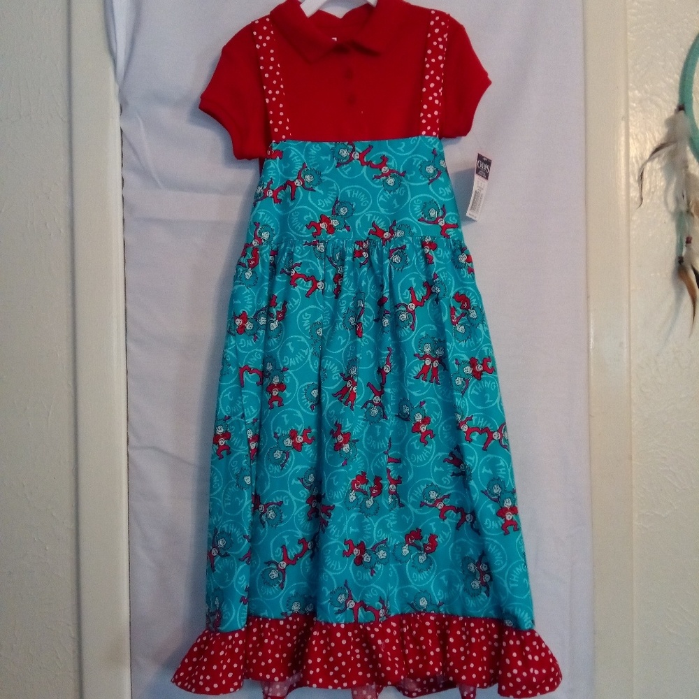 Chap's 🎉HP🎉 2Pc Dr. Seuss Overall dress